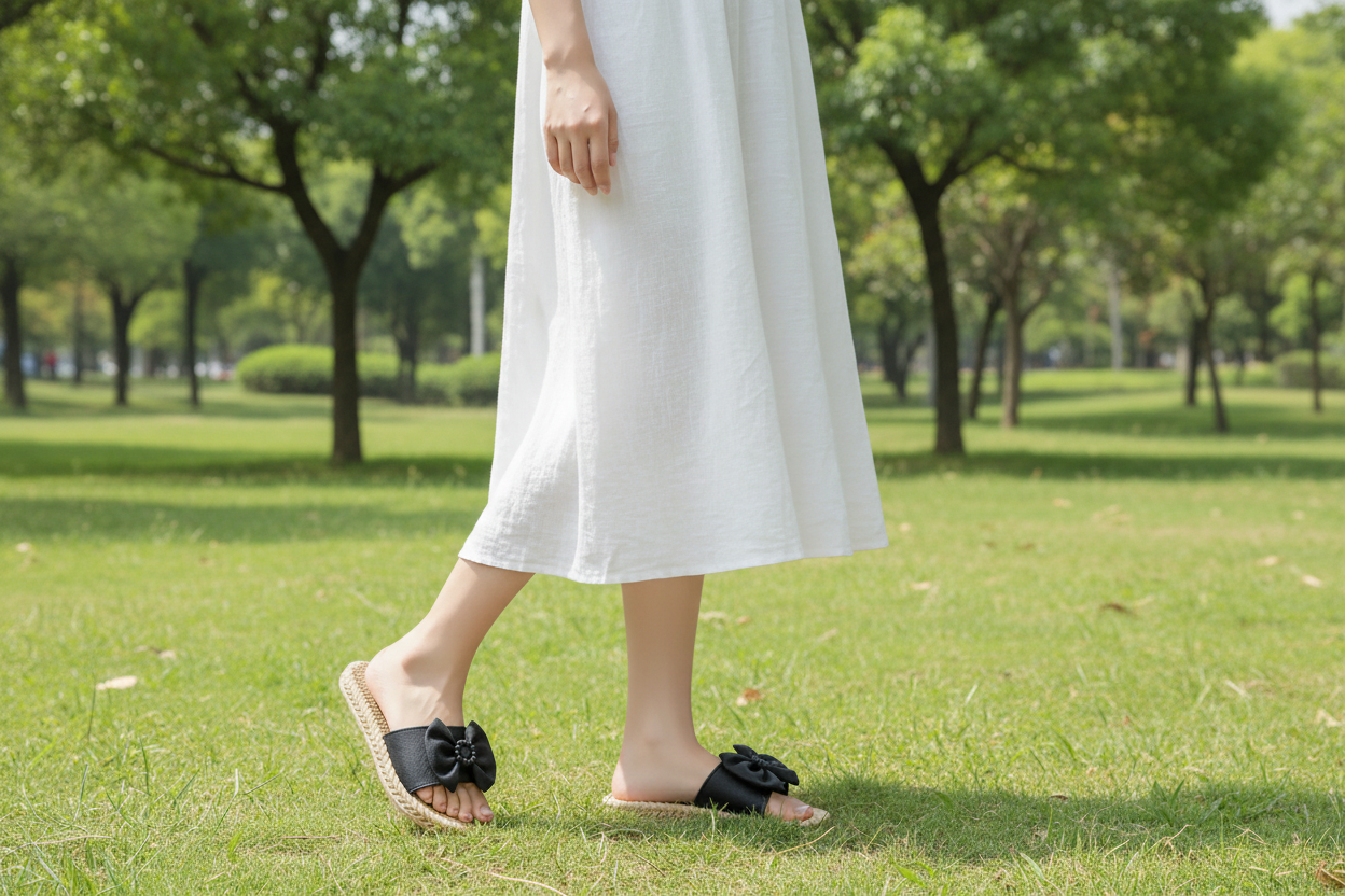 Women's Holiday Black Butterfly Flip Flops